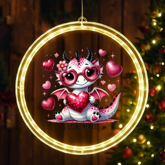 Valentines Day, Retro Valentine, Coquete Valentine LED Christmas Window Lights