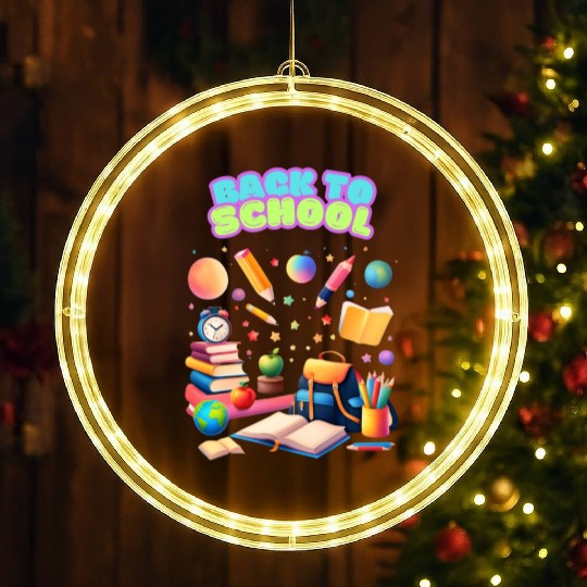 Back to school LED Christmas Window Lights