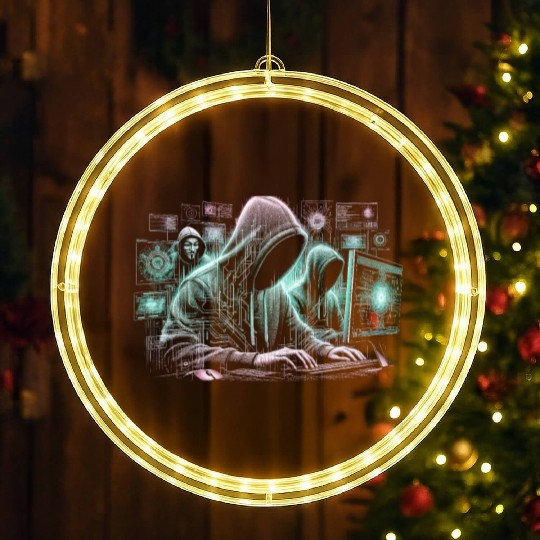 Programmer Computer Science Informatics LED Christmas Window Lights