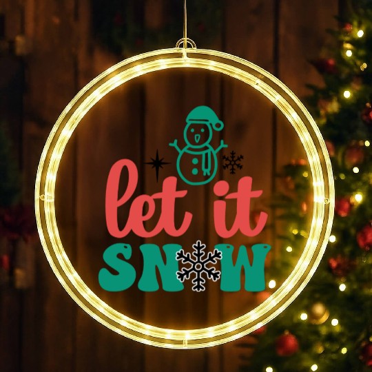 let it snow LED Christmas Window Lights