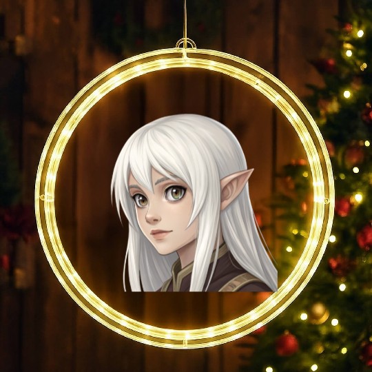 Mystic Elf: A Vision of Fantasy Beauty and Wonder LED Christmas Window Lights