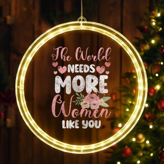 Women's Day Power Frida Kahlo LED Christmas Window Lights