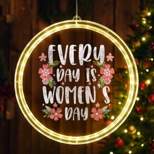 Women's Day Power Important Frida LED Christmas Window Lights