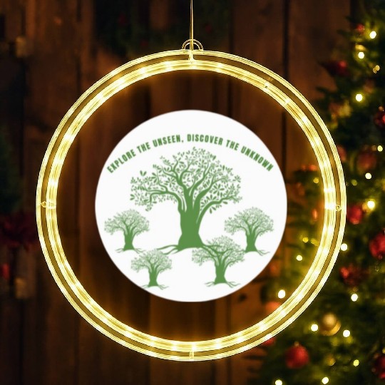 Green Tree Environmentalism Advocacy LED Christmas Window Lights