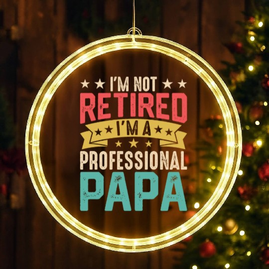 Funny Patient Father's Day LED Christmas Window Lights