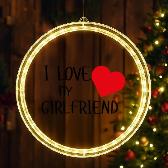 I Love My Girlfriend LED Christmas Window Lights
