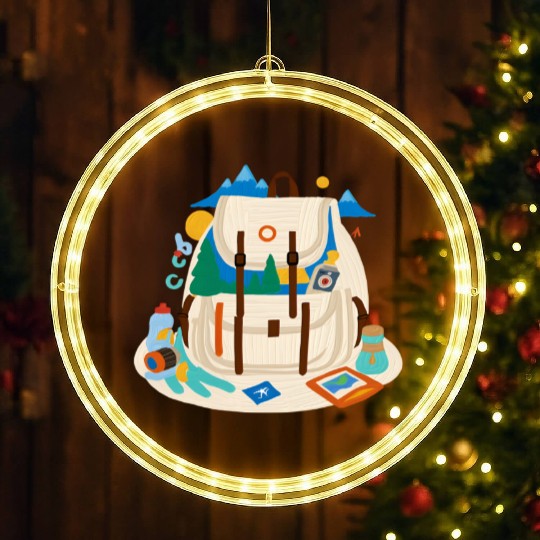 Adventure Awaits - Explore the World LED Christmas Window Lights