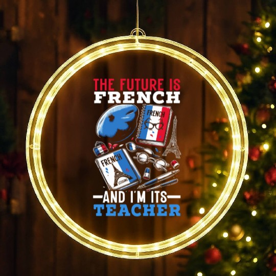 French Language Teacher Education France Teaching LED Christmas Window Lights