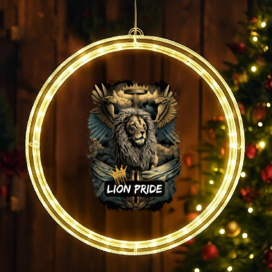 lion of judah - lion pride LED Christmas Window Lights