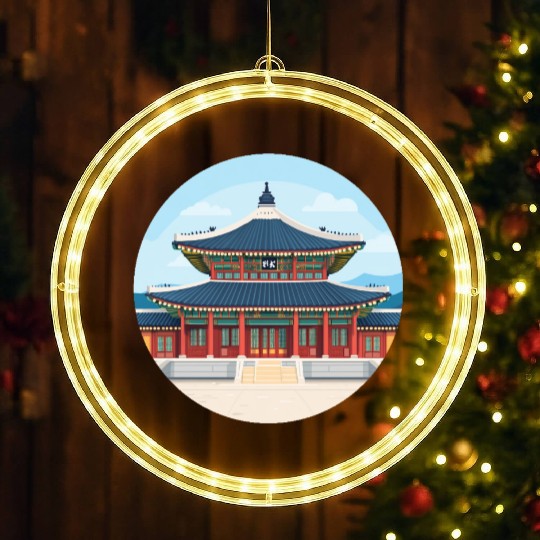 Old school Chinese kung fu LED Christmas Window Lights