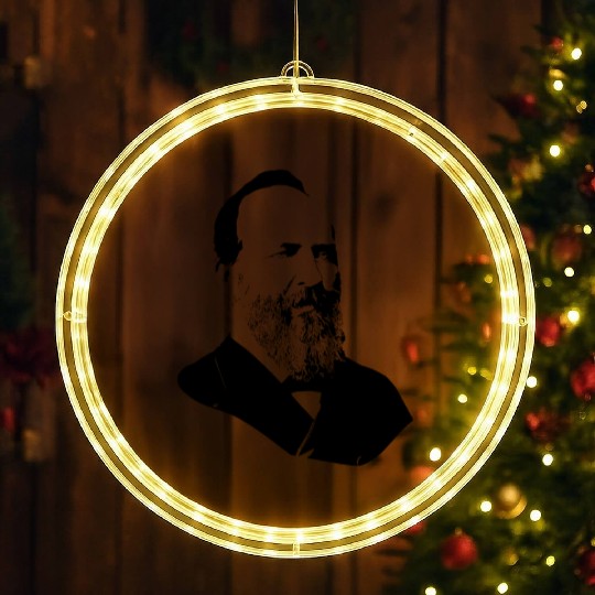 President James Abraham Garfield LED Christmas Window Lights