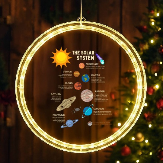 The Solar System Planets LED Christmas Window Lights