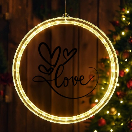 all we need is Love in valentine LED Christmas Window Lights