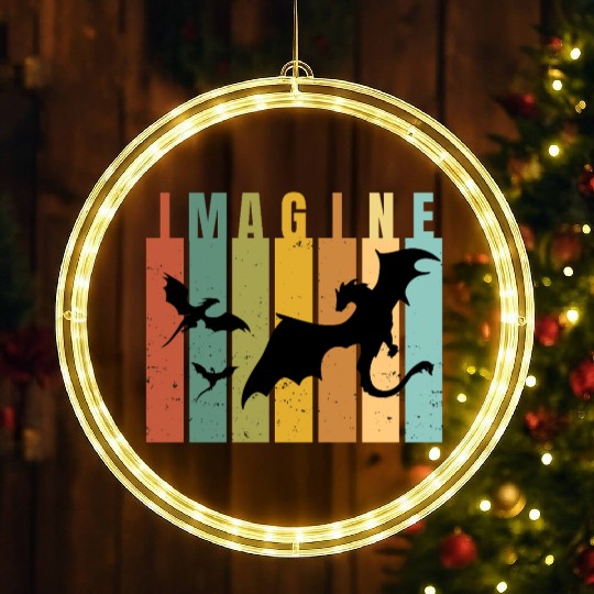 Imagine Fantasy Beasts - Dragons LED Christmas Window Lights