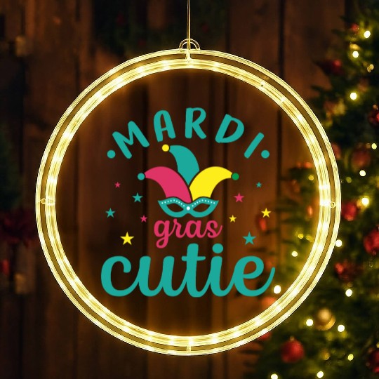 Mardi Gras Cutie festival LED Christmas Window Lights