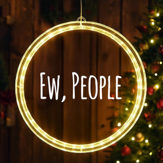 Funny Ew People LED Christmas Window Lights