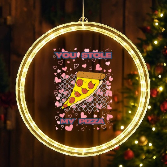 You Stole My Pizza LED Christmas Window Lights