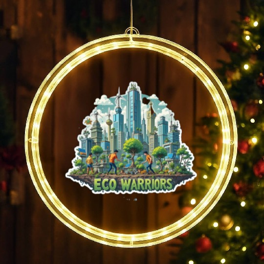 Fight for the Future: Eco Warriors for a Greener T LED Christmas Window Lights