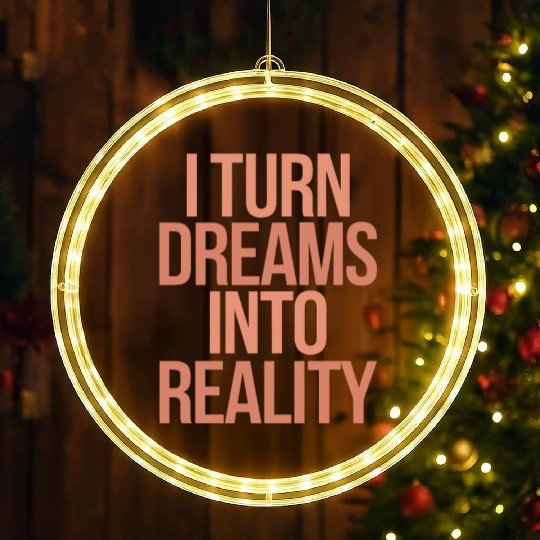 Capricorn Character Zodiac I Turn Dreams Into LED Christmas Window Lights