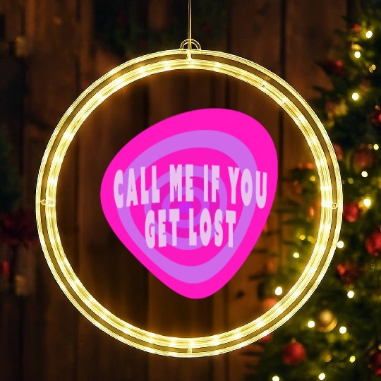 Call me if you get lost LED Christmas Window Lights