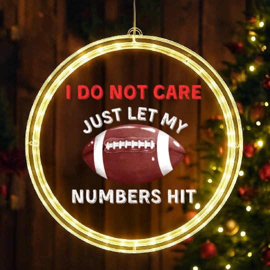 Just Let My Numbers Hit LED Christmas Window Lights
