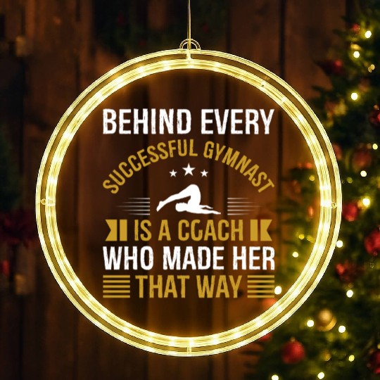 Gymnastics Gym Fitness Sports Training LED Christmas Window Lights