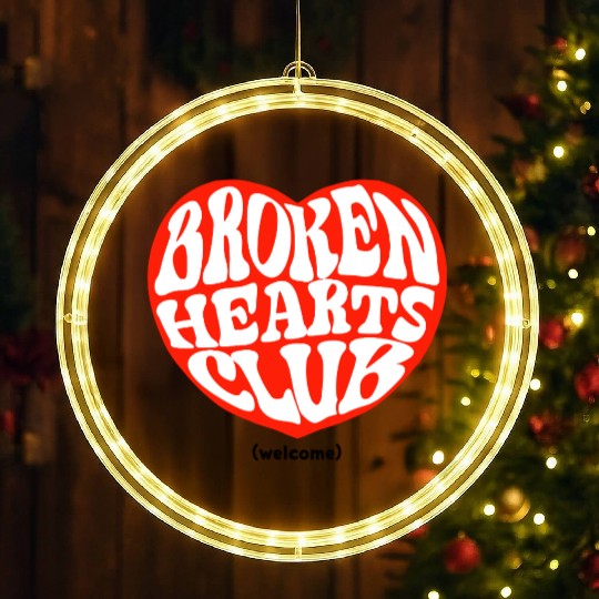 Broken Hearts Club LED Christmas Window Lights