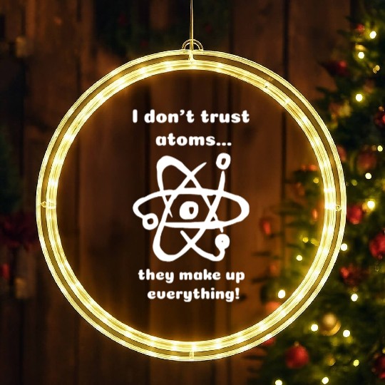 Science puns LED Christmas Window Lights