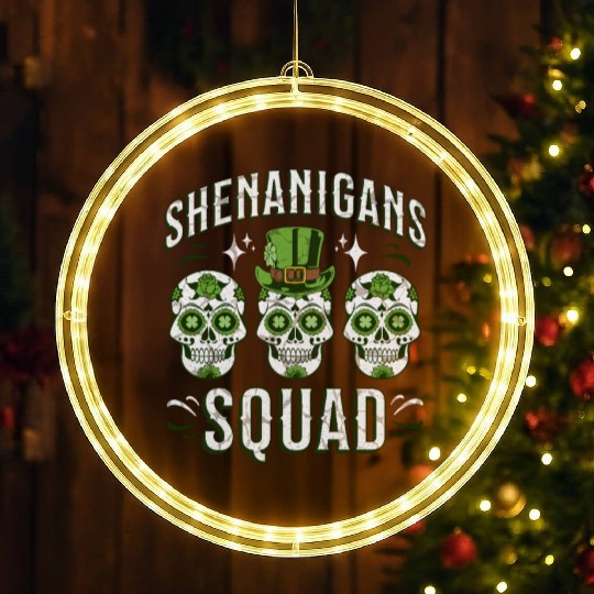 Shenanigans Squad – St. Patrick’s Day LED Christmas Window Lights