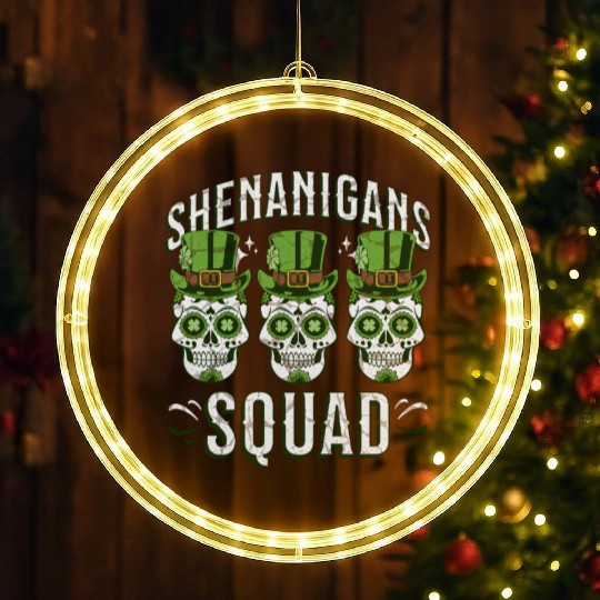 Shenanigans Squad – St. Patrick’s Day LED Christmas Window Lights