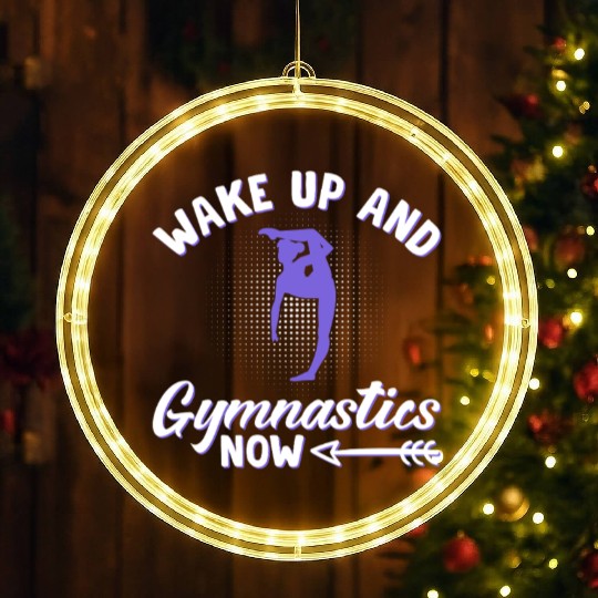 Gymnastics Gym Fitness Sports Training LED Christmas Window Lights