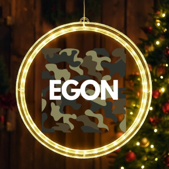 Egon Name LED Christmas Window Lights Men Good Quality Camouflage