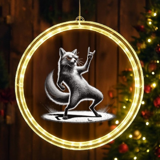 Rocking Fox – Wild & Cool LED Christmas Window Lights
