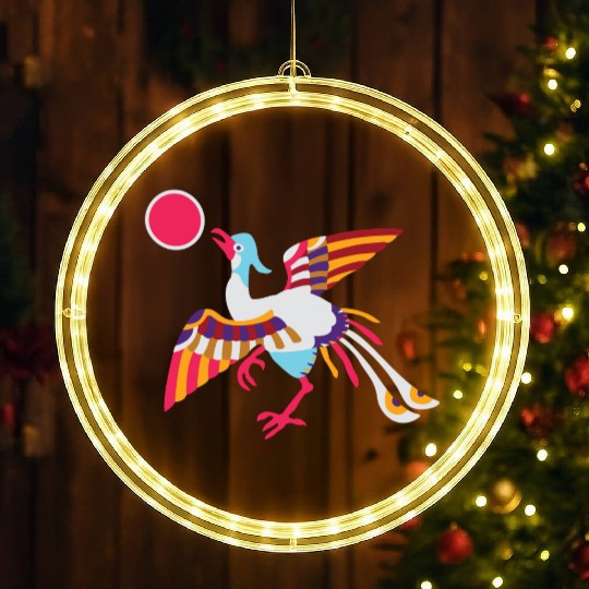 Sparrow Pattern (Paradise Flycatcher) LED Christmas Window Lights