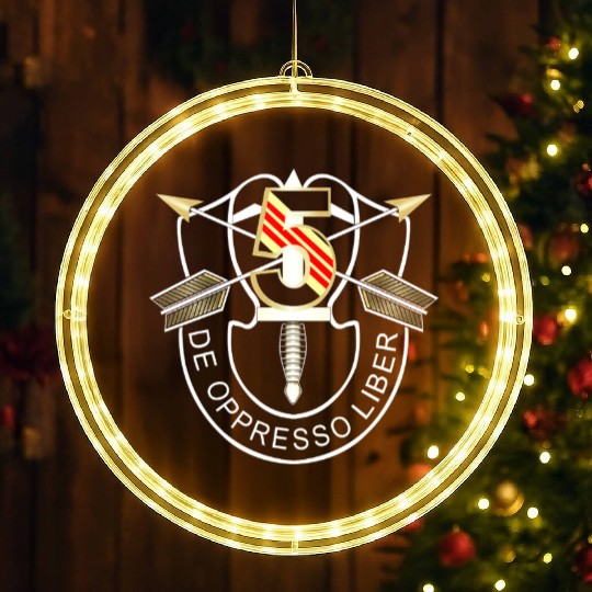5th Special Forces Group De Oppresso Liber Design LED Christmas Window Lights