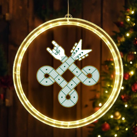 Celtic Knot Guitar | St. Patrick’s Day LED Christmas Window Lights