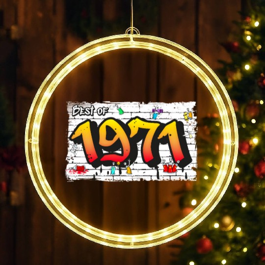 Urban Icon 1971 Graffiti – 54 Years of Timeless LED Christmas Window Lights