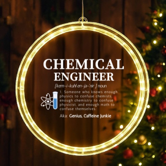 Chemical Engineer LED Christmas Window Lights