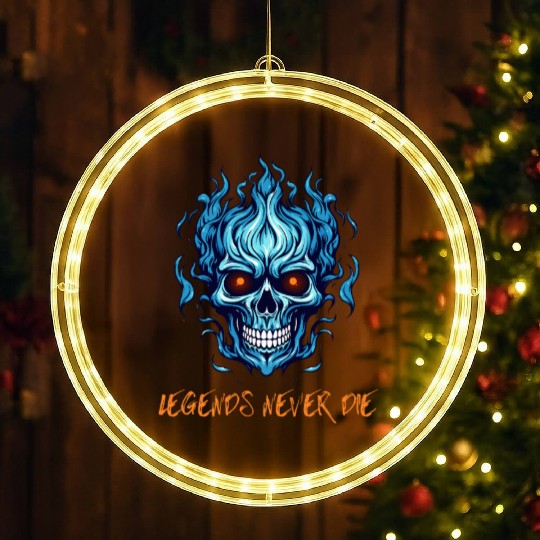 Legends never die LED Christmas Window Lights