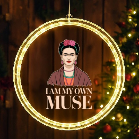 Frida Kahlo Inspirational Women' Day Design LED Christmas Window Lights
