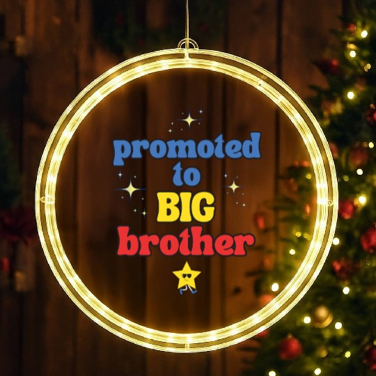 Promoted to BIG Brother – Kids & Toddler Tees LED Christmas Window Lights