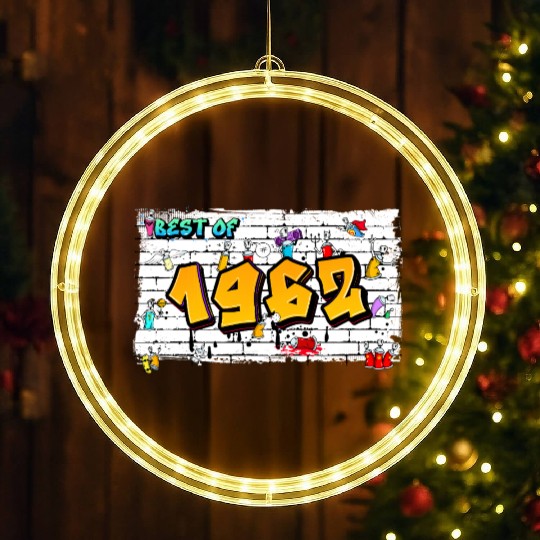 Classic 1962 Graffiti – 63 Years of Rebel Elegance LED Christmas Window Lights