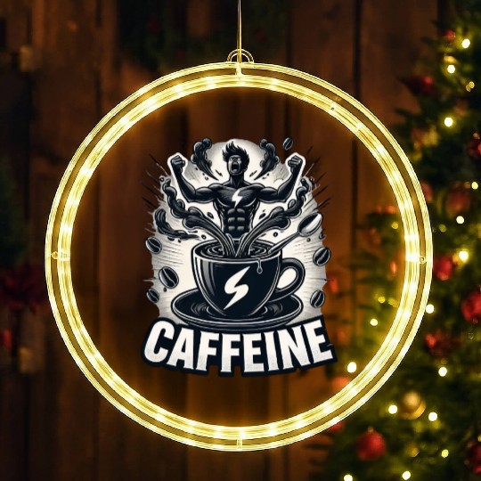 Caffeine Beast LED Christmas Window Lights