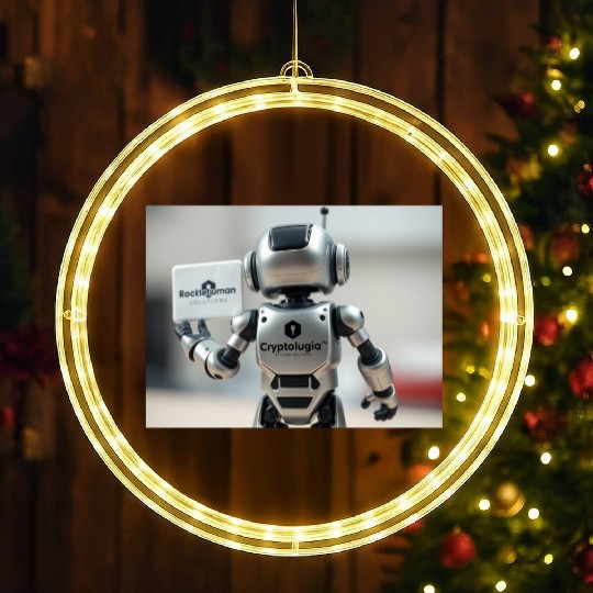 Rocketman Robot LED Christmas Window Lights