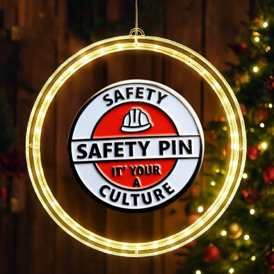 Safety Pin LED Christmas Window Lights