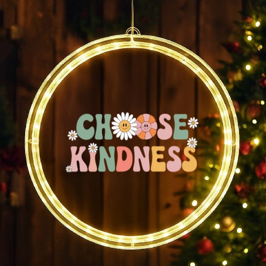 Choose Kindness Kind Teacher Back To School LED Christmas Window Lights