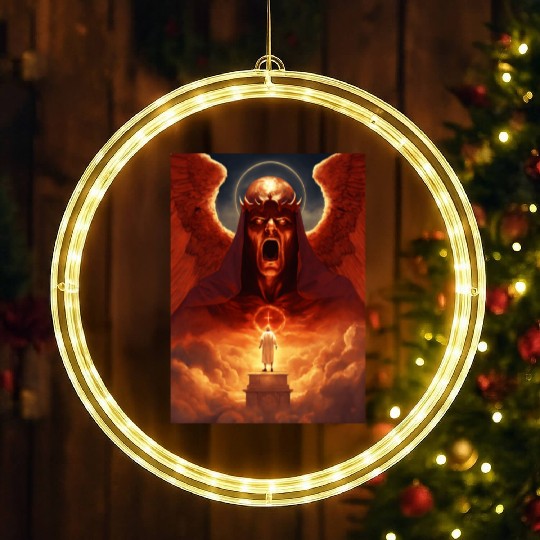 The Devil & The Angel: LED Christmas Window Lights