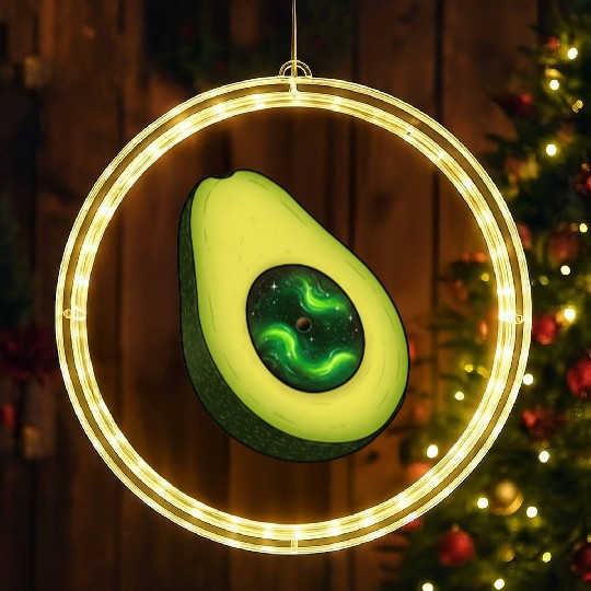 Galaxy Avocado Core LED Christmas Window Lights