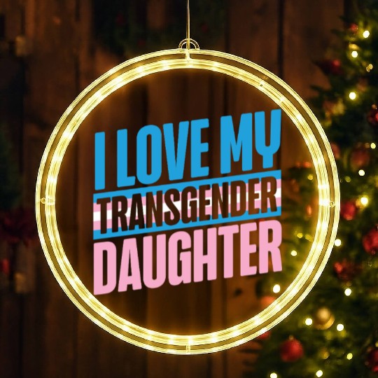 Transgender Trans LGBT Pride LED Christmas Window Lights