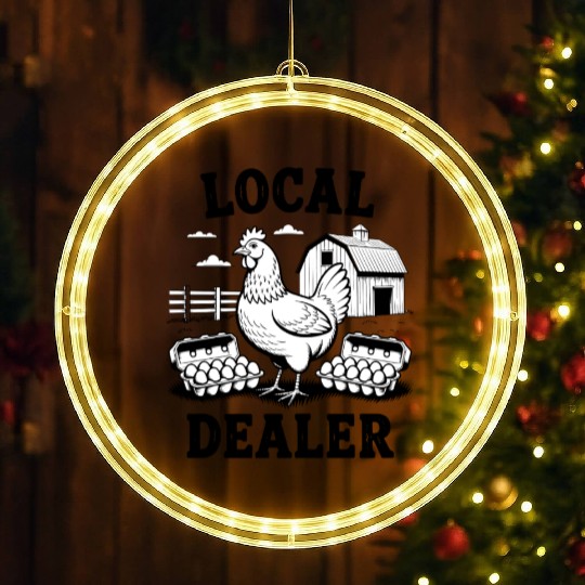 Local Egg Dealer Easter Sunday Easter Egg Hunt LED Christmas Window Lights